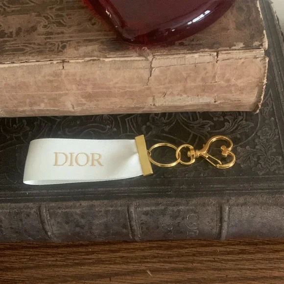 Dior Red Key & Card Holder - Picture 3 of 5